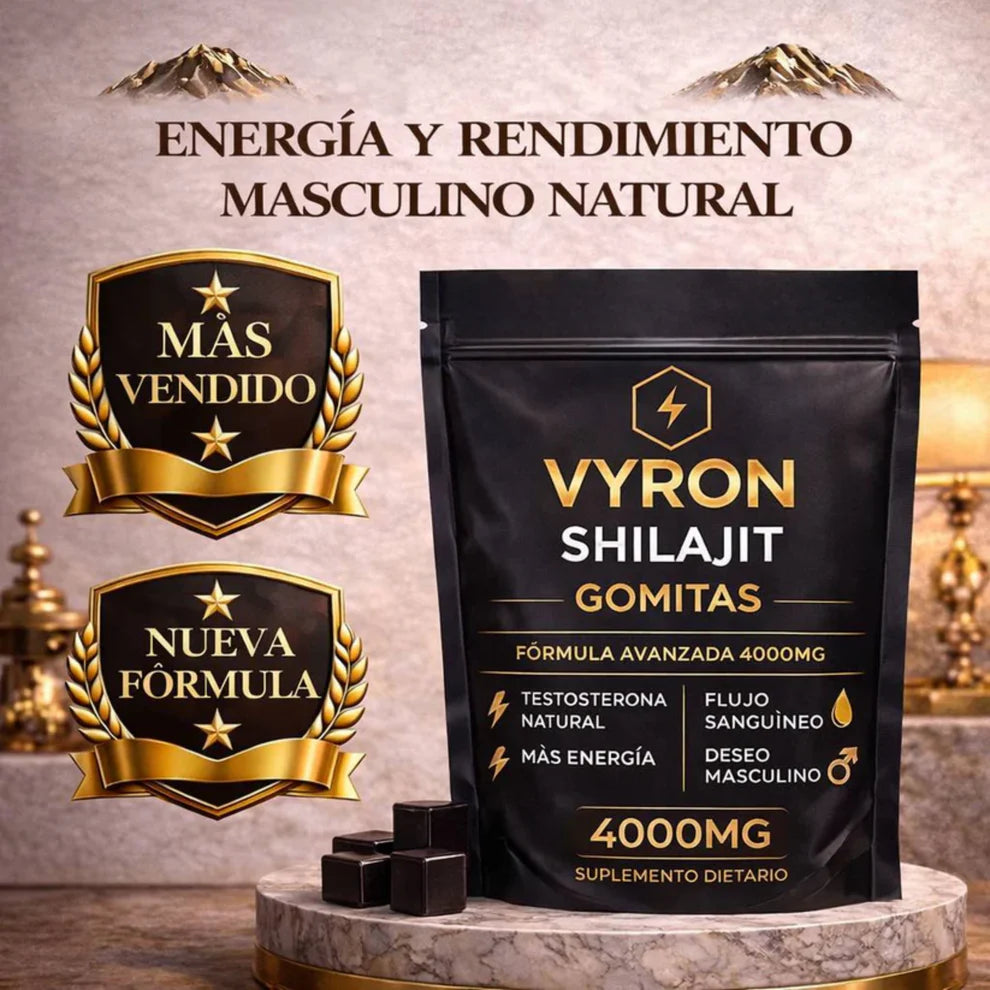 VYRON Shilajit 4000mg en Gomitas- Mas Energía y Deseo maculino PAGUE 1 LLEVA 2